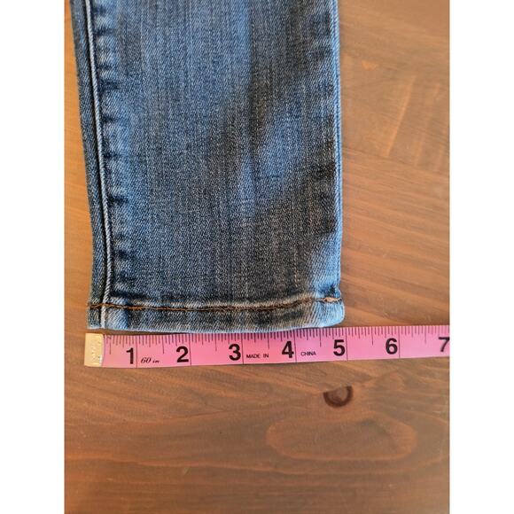Frame Jeans Women's Size 23 Le Gargon Skinny Mid Rise Medium Wash Blue Denim - Picture 10 of 15